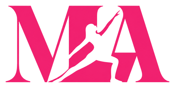 MIA dance team fundraiser logo with dancer silhouette